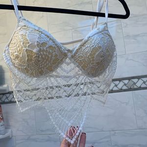 Sexy white bralette!